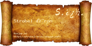 Strobel Áron névjegykártya